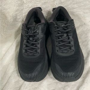 HOKA ONE Bondi 7 Women’s Running Walking Shoes BLACK BBLC Black Size 6.5